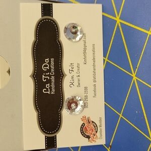 Clear Earrings 12 mm Clear Plastic Rubber Post